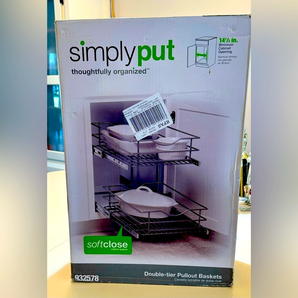 Simply Put soft close storage shelving unit.